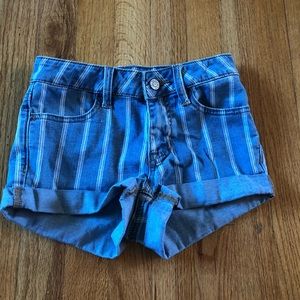 PacSun blue denim shorts